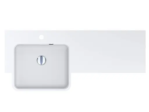 Умивальник Miraggio Fontana L глянцевий 0000518, Білий - фото 6