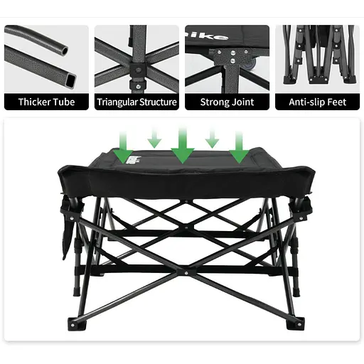 Ліжко складане Naturehike CNK2300WS010 Чорний - фото 4