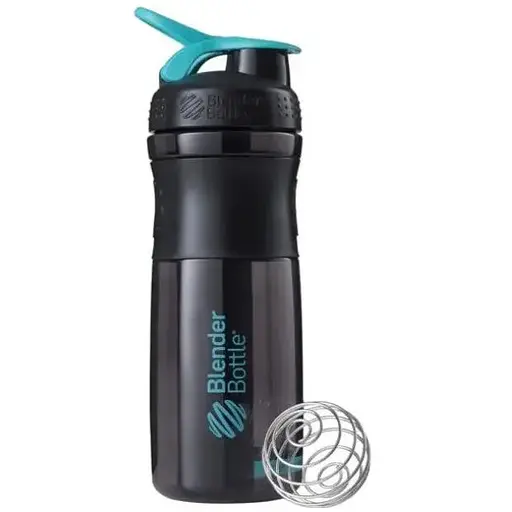 Шейкер спортивный BlenderBottle SportMixer Flip 28oz/820 мл Black/Teal (SM 28oz Black/Teal) - фото 1