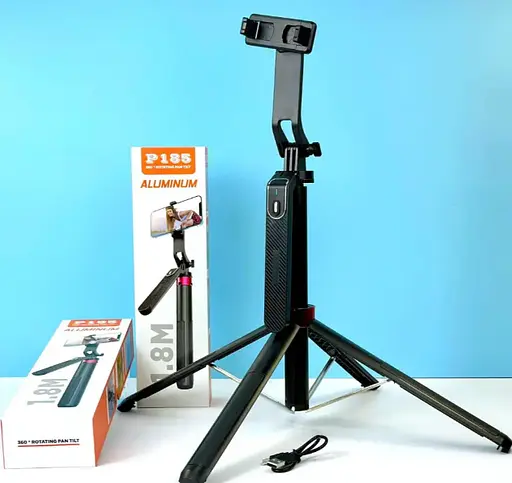 Монопод трипод беспроводной XO PRO Series P185 AL 1,8 м с Bluetooth-комплексом ДК Черный - фото 4