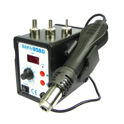 Паяльная станция Baku BK858D, фен с цифровым блоком регулировки (220V, 700W) - фото 2