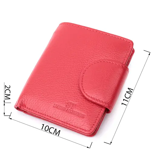 Кожаный женский кошелек ST Leather 10х11х2 см acs0029416 - фото 3