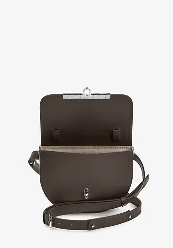 Жіноча шкіряна сумка поясна-кроссбоді Bridget темно-бежевий - фото 4