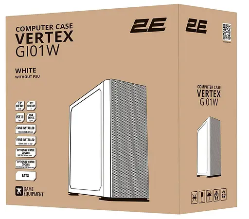 Корпус 2E GAMING VERTEX GI01W (2E-GI01W) Без БП - фото 9