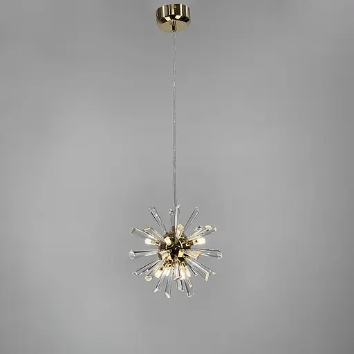 Круглый дизайнерский подвес с кристаллами | Line F | Арт. NO4/1-240 AB - фото 4