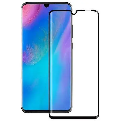 Стекло на экран Huawei P30 Lite Florence (полной проклейки) Full Cover черное - фото 1