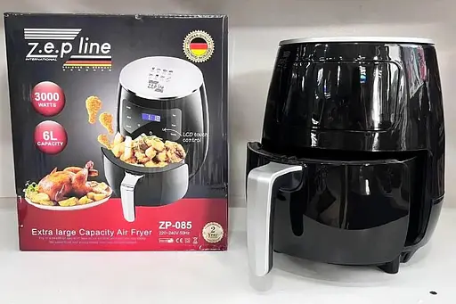 Аеро фритюрниця Zepline ZP-085 повітряна безмасляна 3000 Вт 6л Сріблястий - фото 2