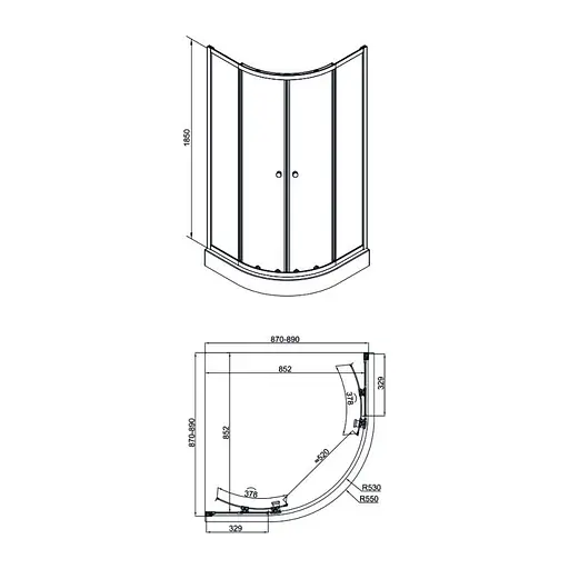 Душевая кабина Qtap Presto CRM1099AP5 Pear, матовый, хром - фото 2
