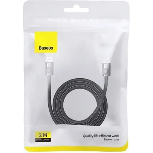 Кабель Baseus High Definition DP 8K to DP 8K 2m Black (B00633706111-02) [140347] - фото 6