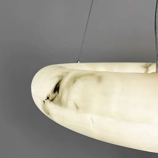 Підвісна кільцева люстра з ефектом мармуру Ø 60 см | Line F | Арт. MJ363-600 - фото 5