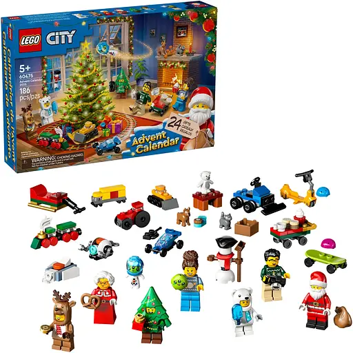 Конструктор LEGO City Різдвяний календар 2025, 186 деталей (60475) - фото 2