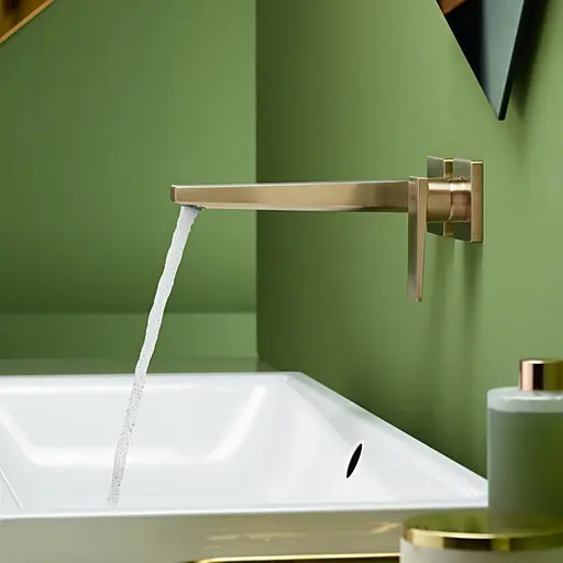 Змішувач Hansgrohe Metropol для раковини зі стіни 225 мм Polished Gold Optic 32526990 Золотий - фото 4
