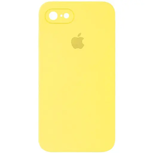 Чехол Epik Silicone Case Square Full Camera Protective AA для Apple iPhone 6/6s 4.7 Желтый/Yellow