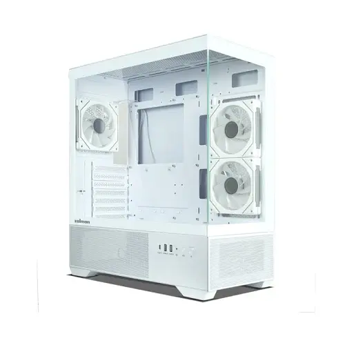 Корпус Zalman Chronix V2, White, Mid Tower, без БЖ, для ATX / Micro ATX / Mini ITX, 1xType-C / 1xUSB 3.0 / 1xUSB 2.0, макс. CPU - 165 мм / VGA - 410 мм, 3x120 мм RGB (reversed), бічна панель із загартованого скла - фото 2
