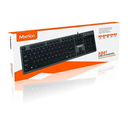 Клавиатура MeeTion USB Standard Chocolate Ultrathin Keyboard K841 Ukr/RU/EN раскладки - фото 10