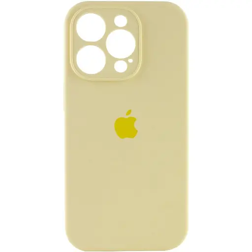 Чехол Epik Silicone Case Full Camera Protective AA для Apple iPhone 15 Pro 6.1 Желтый/Mellow Yellow