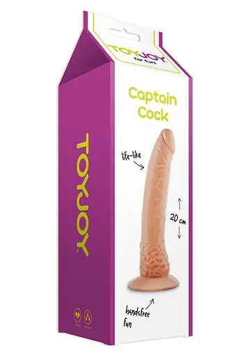 Фалоімітатор Captain Cock 20 см тілесний - фото 2