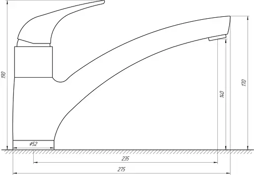 Змішувач для кухні Topaz Teel TL P-8838-H17 Хром - фото 5