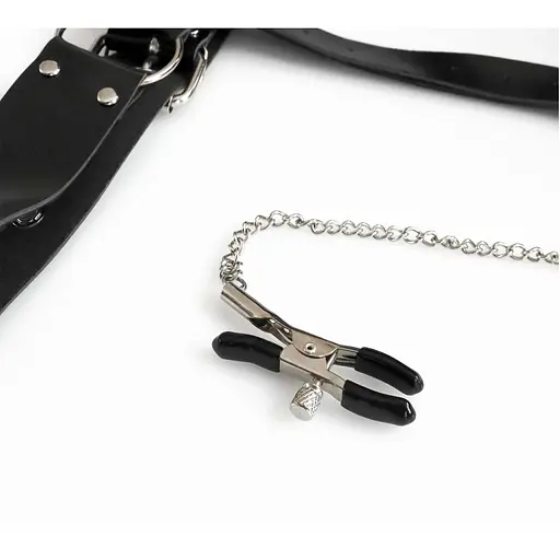 Бондажний набір з металевим анальним гаком Art of Sex Beatrice Bondage set With Anal hook № 1 - фото 3