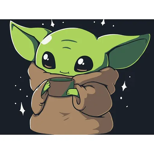 Картина по номерам "Малыш Йода" 15581-AC 30x40 см