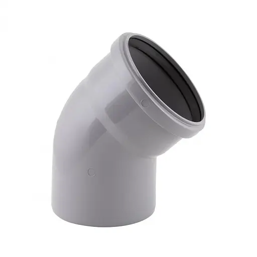 Колено PPR канализационное TA Sewage 110, 45° TASEBPP45110 - фото 1