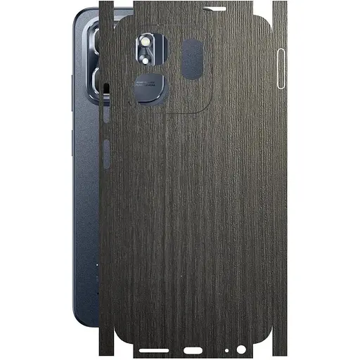 Захисна плівка StatusSKIN для Infinix Hot 50i X6531 Корпус Вініл Дерево сріблясто-чорне