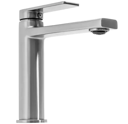 Змішувач для умивальника Rea Verso низький nikiel brushed REA-B9141 Никель - фото 3