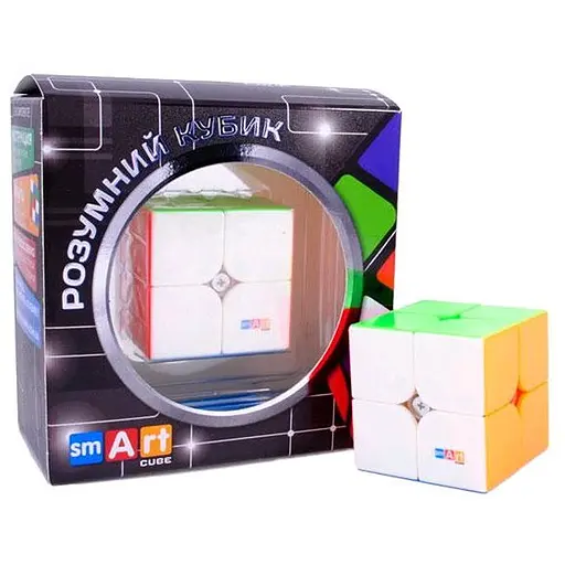 Умный кубик Smart Cube 2х2 фирменный магнитный без наклейок (SC205) - фото 1