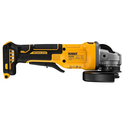 Шліфмашина кутова акумуляторна безщіткова DeWALT, 18 В XR Li-lon (DCG408NT) - фото 4