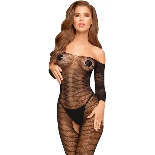 Бодистокинг с рукавами DREAMY DIVA черный Penthouse s/l