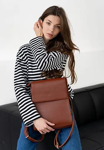 Женский рюкзак Tammy коньяк - фото 4