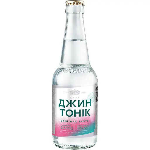 Напій слабоалкогольний Оболонь Джин Тонік 8% 0.33 л (33754)