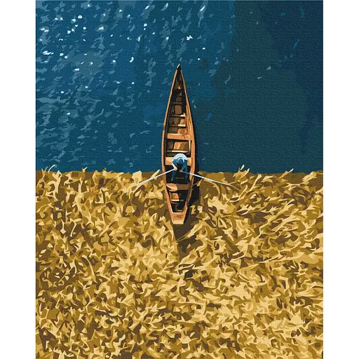 Картина за номерами Озеро Світязь Roksolana Baran Brushme 40x50 см кольорова 000278141
