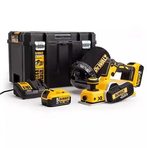 Рубанок аккумуляторный DeWalt с АКБ и ЗУ DCP580P2 - фото 2
