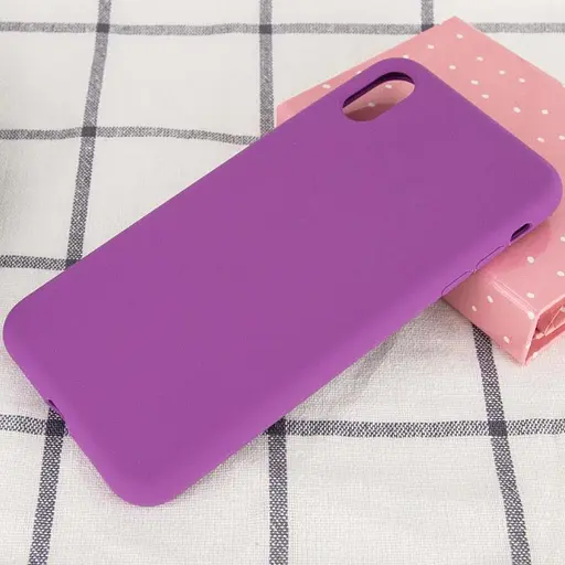 Чохол Epik Silicone Case Full Protective AA No Logo для Apple iPhone XS Max 6.5 Фіолетовий/Grape - фото 2