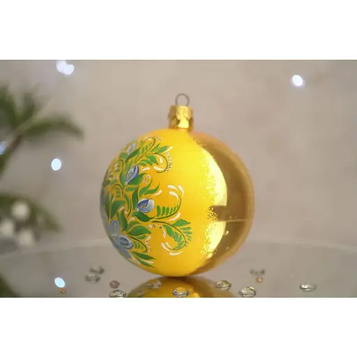 Ялинкова прикраса Санта Шоп Барвінок скло (4820001154290) - фото 3