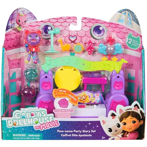 Ляльковий будиночок Gabby's Dollhouse Габбі у кіно: Кімната вечірок діджея Нявкота (SM36276/6074118)