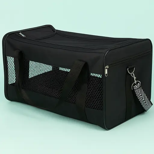 Сумка-переноска Trixie Раян для собак 30х30х54 см чорна  - фото 4