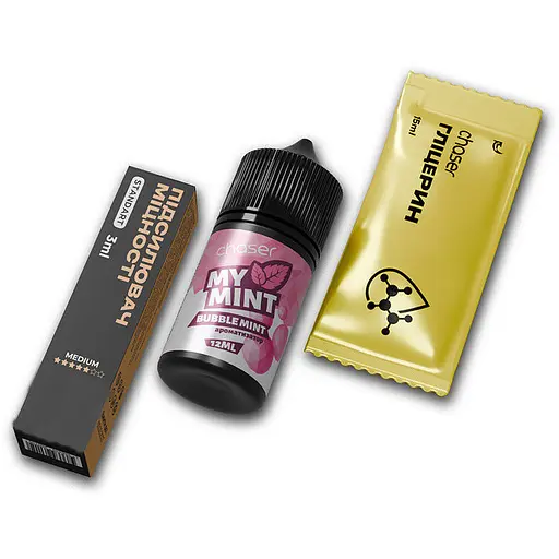 Набір компонентів для самозамісу сольової заправки Chaser My Mint 30 мл Bubble Mint М'ятна жуйка 0-50 мг (19039) - фото 1
