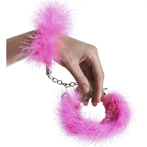 Наручники металеві Adrien Lastic Handcuffs Pink - фото 3