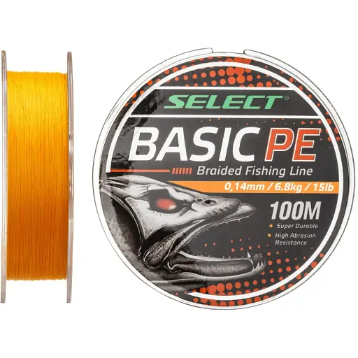 Шнур Select Basic PE Orange 150 м 0.08 мм 8 lb/4 кг