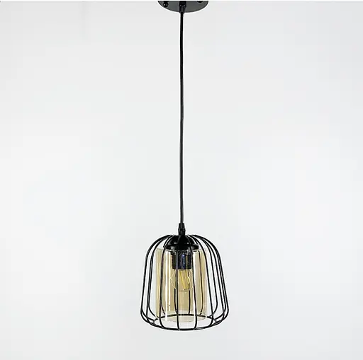 Підвісний світильник на 1 плафон графіт або янтар Line.F Колір плафона Янтарний - фото 2