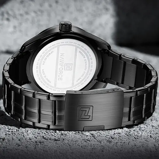 Наручний годинник чоловічий Naviforce Perfect Чорний (3109) - фото 10