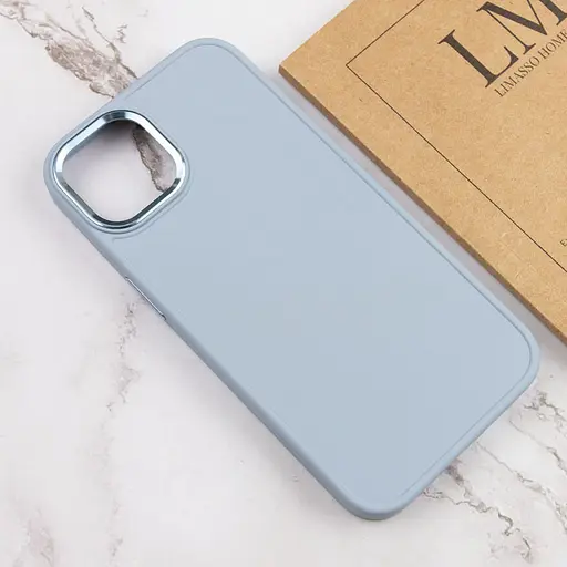 Чохол Epik TPU Bonbon Metal Style для Apple iPhone 14 Plus 6.7 Блакитний/Mist blue - фото 5