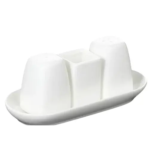 Набір Wilmax сіль+перець+зубочистки порцеляновий (WL-996005)