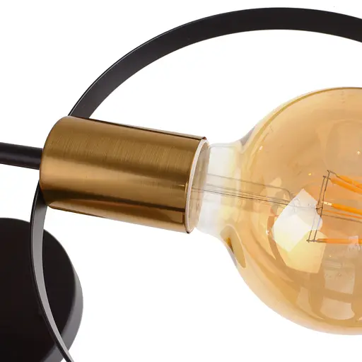 Люстра Brille лофт стельова в спальню Е27 60W BK (BL-789S/5) - фото 5