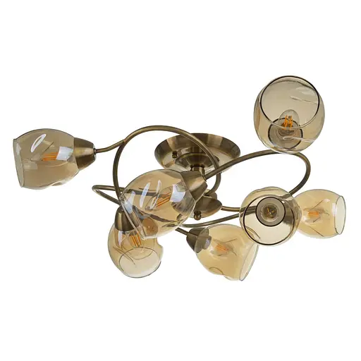 Люстра стельова Brille в спальню E27 60W G (LK-665C/8)