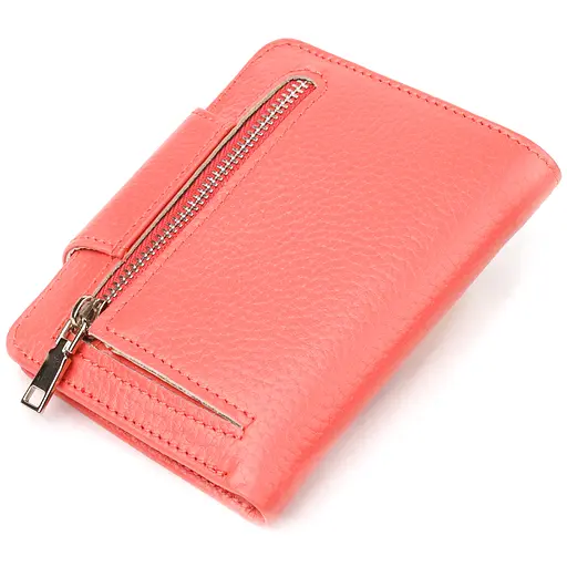 Кожаный женский кошелек Canpellini 9х11.7х1 см acs0025177 - фото 2