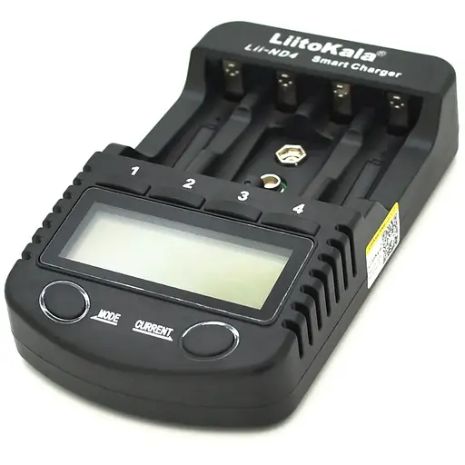 ЗУ универсальное Liitokala Lii-ND4, 4 канала, LED индикация, поддерживает Ni-MH и Ni-Cd AA(R6), ААA(R03), AAAA, С(R14)