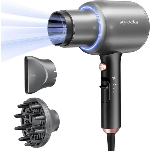 Фен Stylocks з дифузором та концентратором повітряного потоку